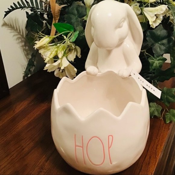 Hurry Bnwt Rae Dunn Hop Bunny Bowl Huge